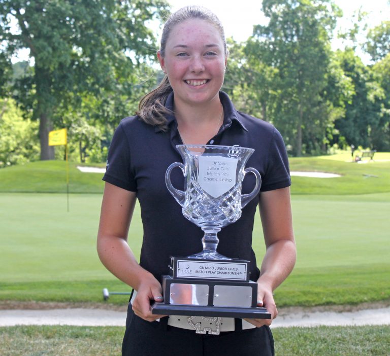 Team Ontario’s Grace St-Germain repeats as GAO Junior Girls’ Match Play Championship Grace Champ