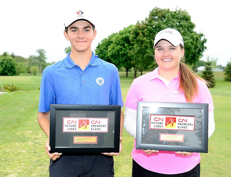 Jack Simpson and Alyssa Getty Claim 2015 CN Future Links Ontario Championship Titles jack and Alyssa