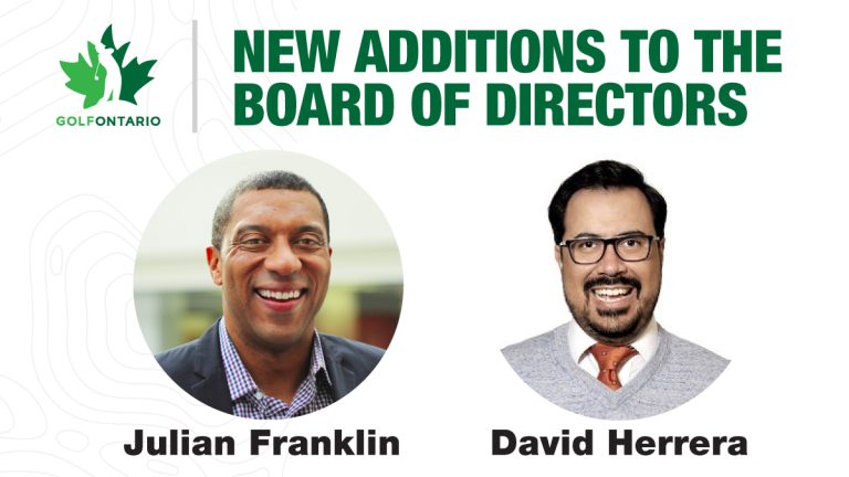 Golf Ontario Welcomes Two New Additions to the Board of Directors Board_Wide